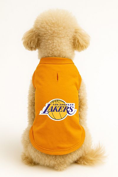 MPZ Pets Cat and Dog Outfit & Dress - Orange Los Angeles Lakers Tank Top