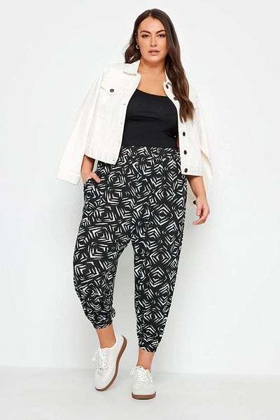 Stil Diva Țesătură flexibilă Lycra de mărime mare - Pantaloni cu picioare elastice 145048