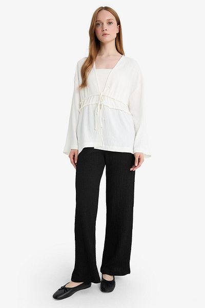 DeFacto Relax Fit Wrap Trousers E3436Ax25Sm