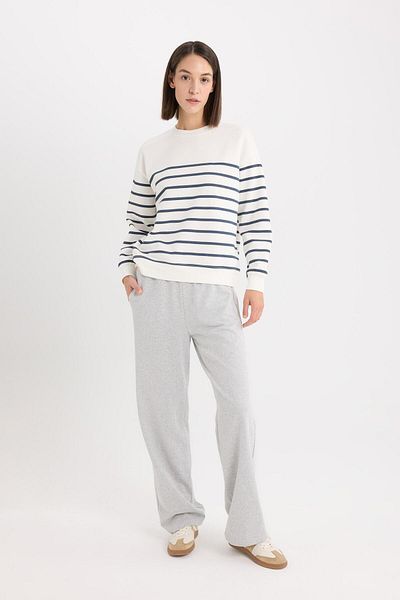 DeFacto Straight Fit Pocket Stretchy Waisted Sweatpants E6350Ax