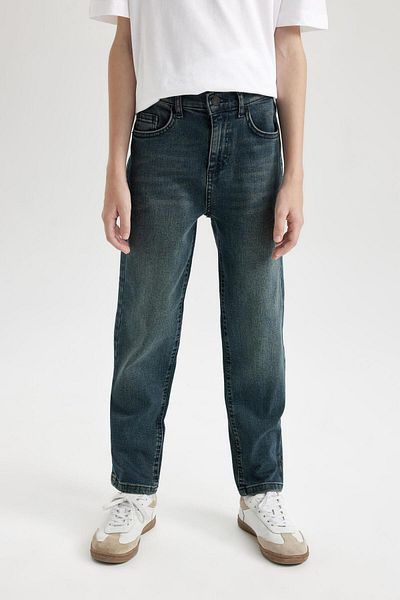 DeFacto Boy's Straight Leg Pocketed Jean Trousers - C7237A824Cw