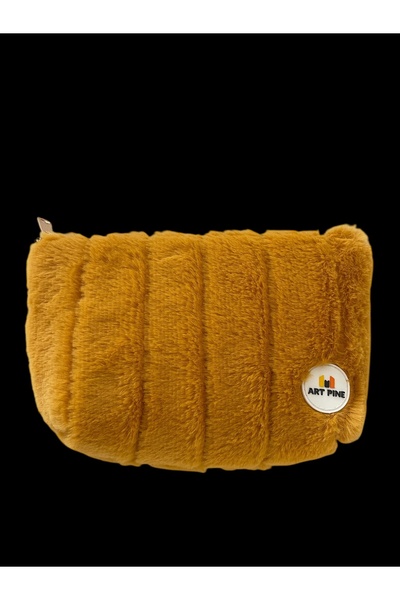 ART PINE Teddy Plush Makeup Bag Medium - Cosmetic - Clutch - Travel