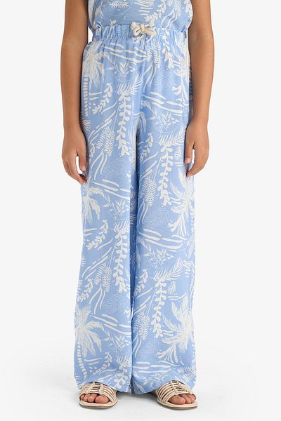 DeFacto Pantaloni cu imprimeu Palazzo pentru fete cu picioare largi D7612a825sm
