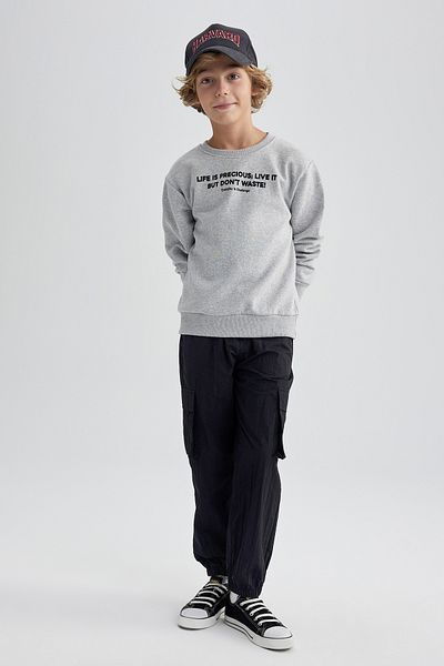 DeFacto Boy's Cargo Jogger Leg Parachute Trousers B2589a823au