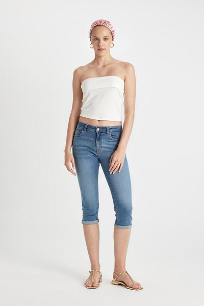 DeFacto Jean Capri cu talie normala B9172AX24SM