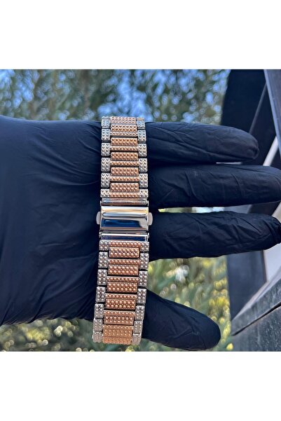 Goldpower Unisex Luxury Metal Jewelled Cord Calendar Wristwatch