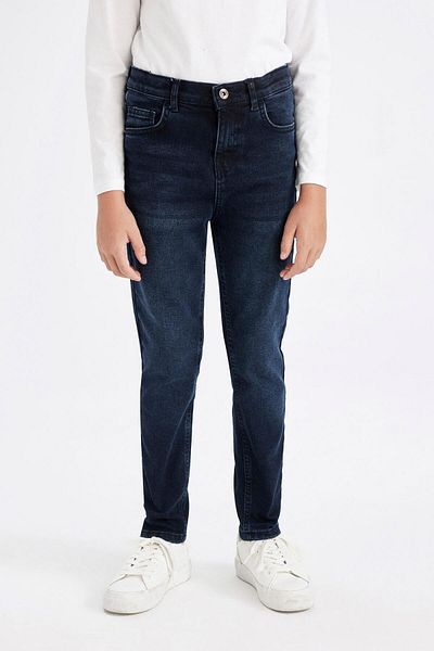 DeFacto Boy's Slim Fit Straight Leg Pocket Jean Trousers C5706A824Wn