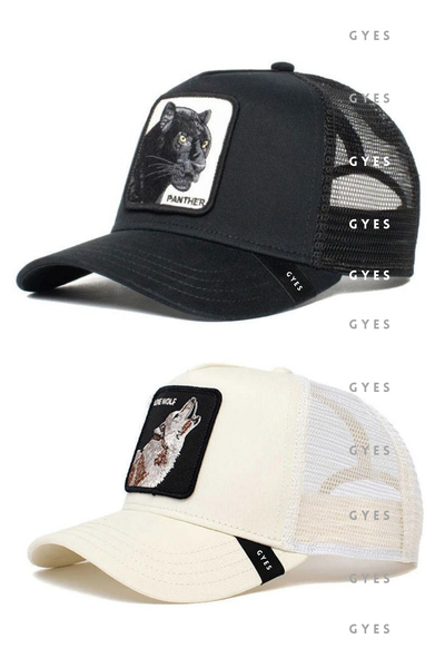 GYES Set pălărie sport unisex - cu figuri de animale, set de 2, reglabil pe spate