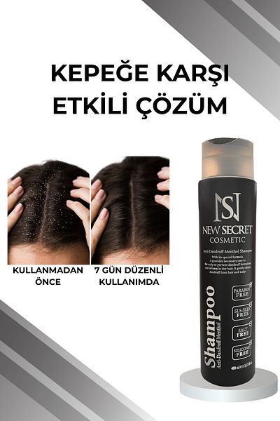 New Secret Anti-Dandruff Menthol Shampoo