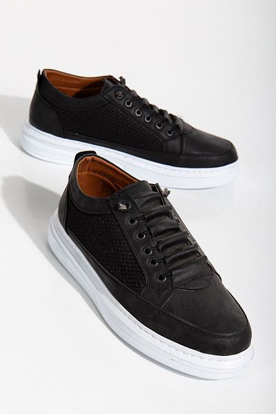 MY GROSS SHOES Pantofi sport negri pentru bărbați, flexibili, confortabili, cu talpă ortopedică garantată