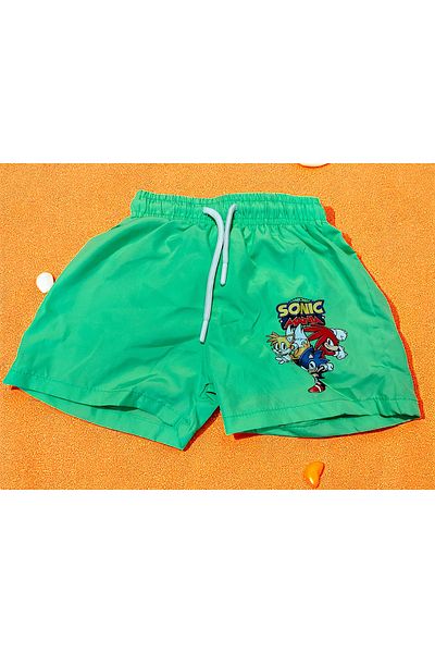 MİLAYS LİFE HOME COLLECTİON MILAYS KIDS - Sonic Printed, Ag Mesh Lace Up Shorts