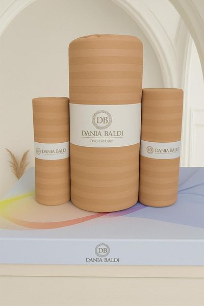 DB DANLA BALDİ Home Collection طقم ملاءات سرير مزدوج من قطن الساتان