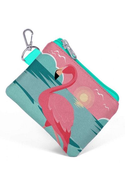 Yaygan Çanta Πορτοφόλι με κέρματα Coral High Water Green Coral Flamingo 21777