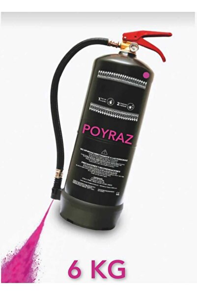 P POYRAZ 6kg Yangın Tüpü Baby Shower Tüp Cinsiyet Partisi Pembe