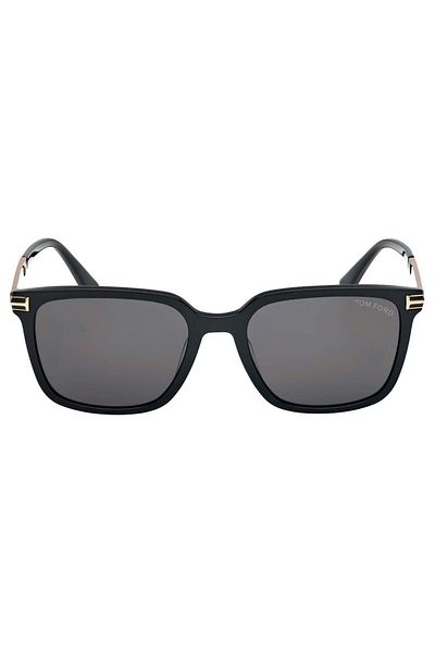 Tom Ford Unisex Sunglasses Jochem Tf1183 01A 56-19 , Black Rectangular Frame