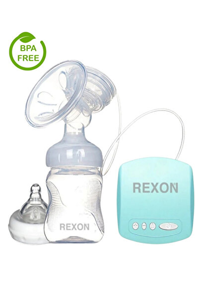Rexon Elektrikli Göğüs Pompası Masaj Ve Biberon Özellikli Süt Sağma Pompası Mavi