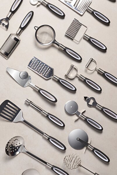 Perotti Ultimate Black 20 Piece Kitchen Serving Set Kitchen Hand Tools by Kitchenmate Dowry Package