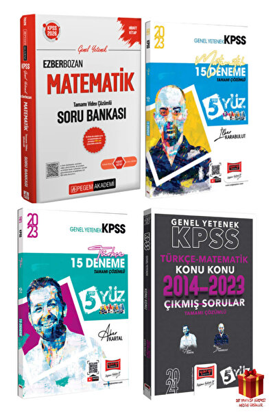 Pegem Akademi Yayıncılık 2026 Pegem Kpss Ezberbozan Matematik Soru Bankası Ya...
