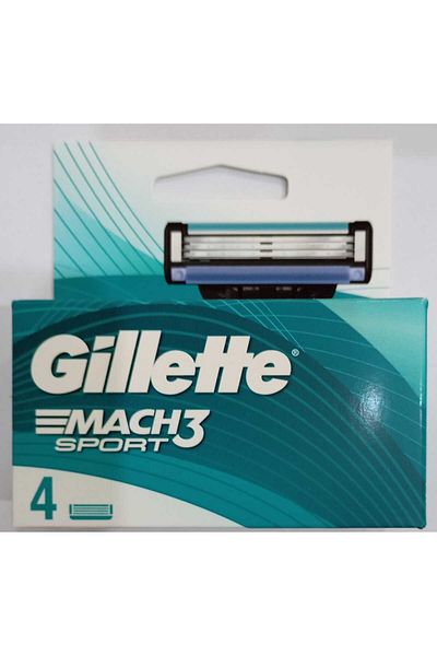 Gillette Mach3 Sport Replacement Razor Blades 4 Pcs
