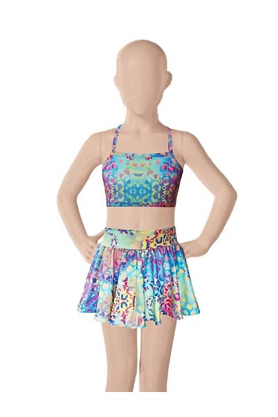 By Piera Girl's Quick Dry 4-Piece Bikini Swimsuit Set 86670