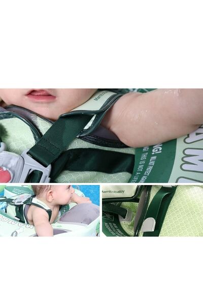 Schulzz حلقة سباحة آمنة للأطفال من Mambobaby مع حماية من الشمس UPF50 وقفل أمان للأطفال