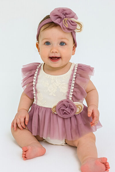 babyshop Tulum Detay Bandanalı Beyaz