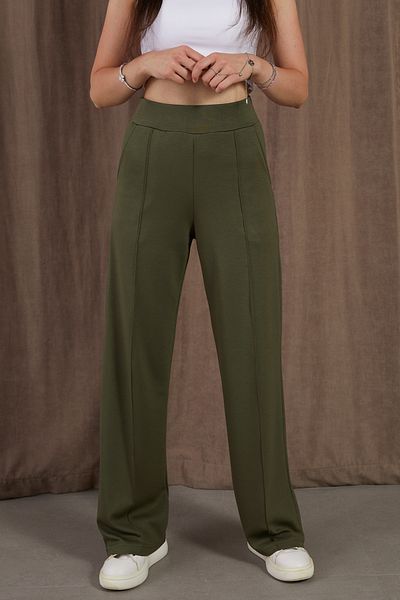 DPARİS Modal Grass Soft Textured Wide Leg Trousers