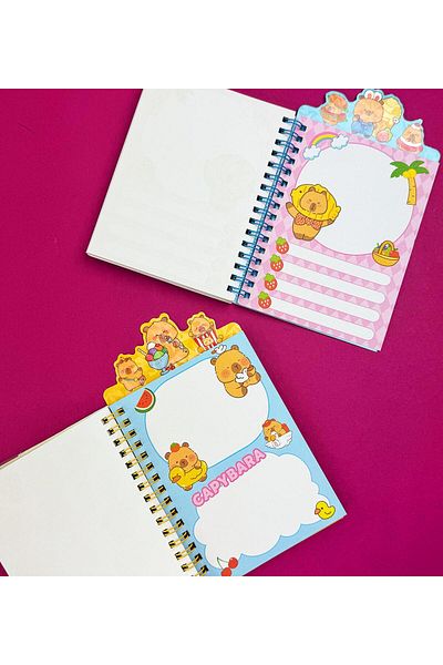 Gift Moda Capybara Vending Notebook – Cute Notebook with Tokens and Stickers