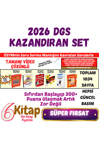ATC Yayınları Dgs Kazandıran Set Matematik Problemler Paragraf Seti-