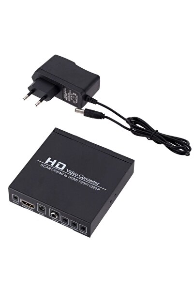 Powermaster Pm-14366 Scart-Hdmi to HDMI Converter with Adapter