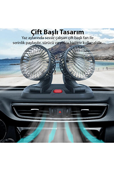 Bowie Araba için usb vantilatör soğutucu pervane fan araç kliması tüm araçlara uyumlu güçlü