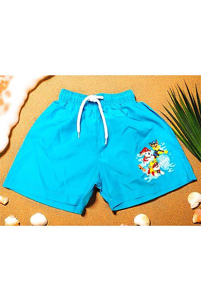MİLAYS LİFE HOME COLLECTİON Băiat - Pantaloni scurți cu imprimeu PAW PETROLE, plasă și șireturi