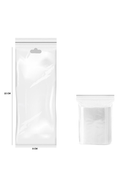 Loyka Şeffaf Askılı Kumanda Poşeti 22x8 Cm (100 Adet)