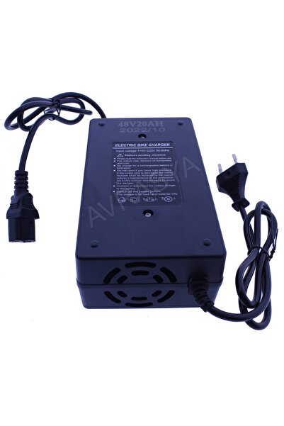 Genel Markalar Charger 48V 20A Işıklı Kesicili Elektirikli Motorsiklet Şarj A...