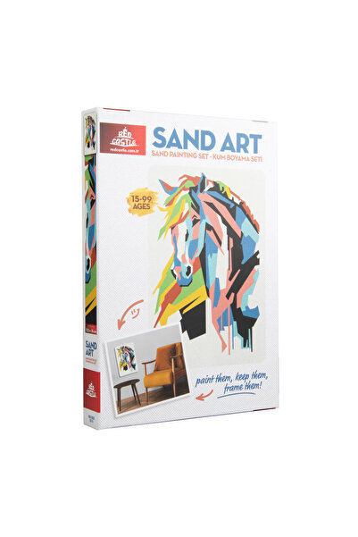Red Castle نشاط تلوين الرمال للبالغين - حصان، Yko-11