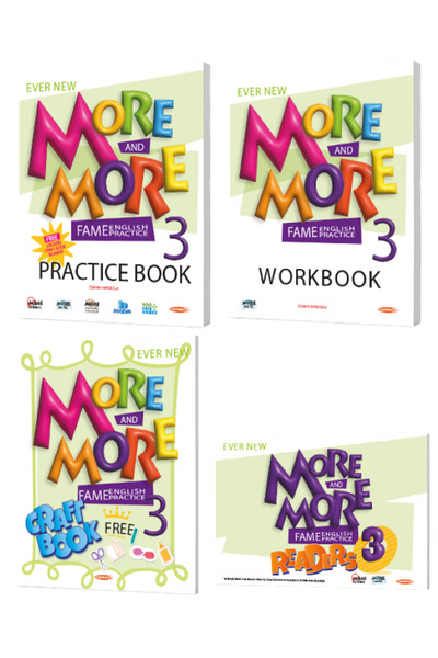 Kurmay Yayınevi 3 .SINIF MORE&MORE PRACTICE BOOK & WORKBOOK & HIKAYE SETI & C...