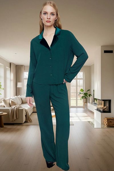 PayBuy Women's Viscose Woven Pajama Set Winter Homewear Comfortable Fit Special Design Distinguished Material