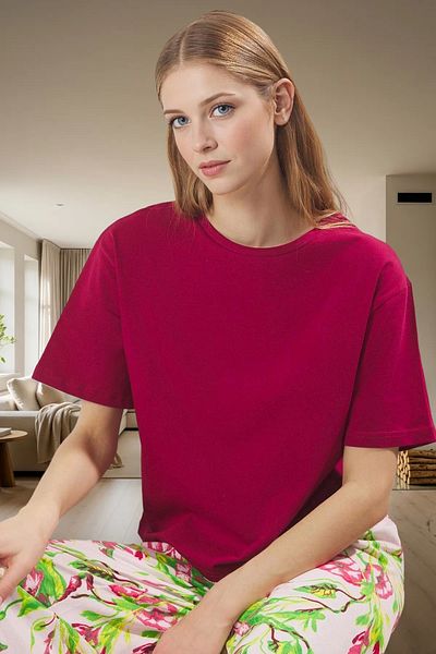 PayBuy Women's Floral Pajamas Set Comfortable Cotton Knitted Fabric Trend Design High Quality Modern Style