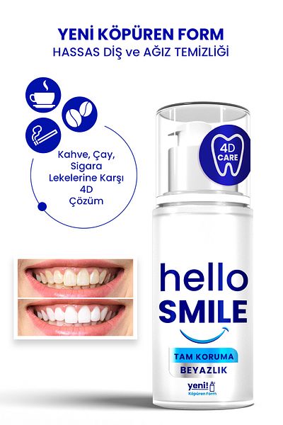 PROCSIN Hello Smile Full Protection 4D Whitening Toothpaste 50 ml
