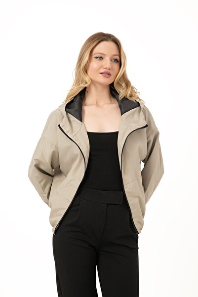 Montstop Γυναικείο αδιάβροχο με αδιάβροχη και αντιανεμική κουκούλα - Επένδυση από πέτρα, εσωτερικές τσέπες