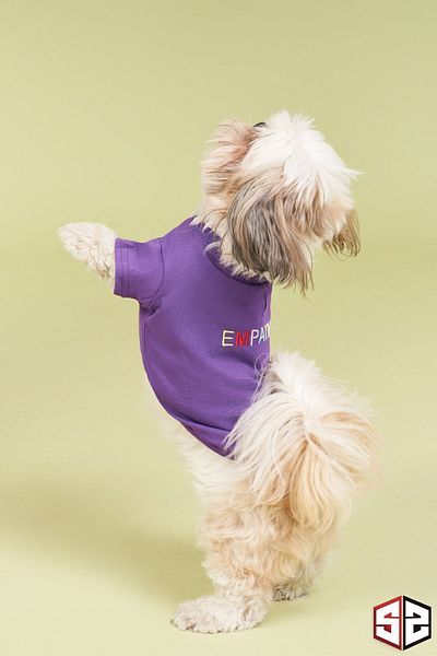 salya store 100% Organic Cotton Fabric Dog Clothing, Empathy