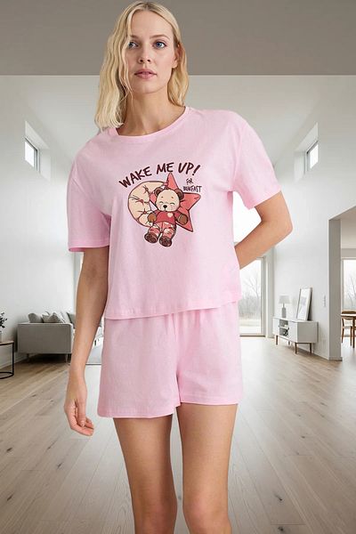 PayBuy Women's Cotton Teddy Bear Pajama Set Summer Comfortable Homewear Distinguished Material Quality Craftsmanship