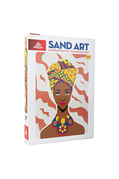 Red Castle مجموعة الرسم الرملي للفتيات الأفريقيات والكبار - فن الرمل (فن الرم...