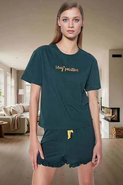 PayBuy Women's Summer Short Sleeve Cotton Pajamas Set Homewear Comfortable Fit Quality Craftsmanship