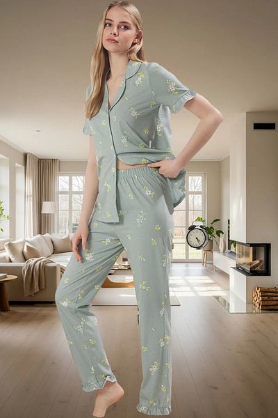PayBuy Women's Floral Cotton Pajamas Set Comfortable Home Wear Set Quality Craftsmanship Professional Appearance