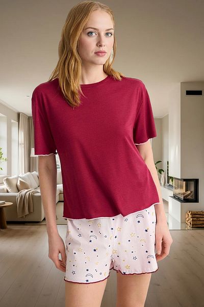 PayBuy Women's Galaxy Pattern Pajama Set Cotton Polyester Knitted Fabric Quality Craftsmanship Distinguished Material