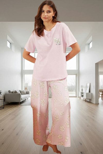 PayBuy Women's Floral 100% Cotton Comfortable Pajama Set Special Design Professional Appearance Carefully Selected