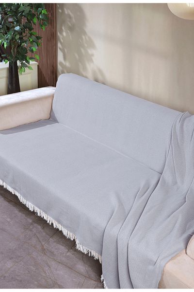 Miracolo Home Cotton Front Fringed 170X210 Seat Cover