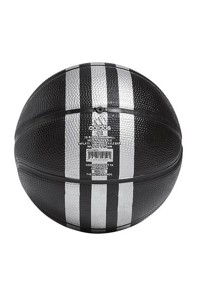 adidas Μίνι μαύρη μπάλα μπάσκετ 3s Rubber