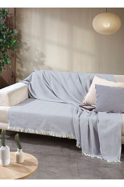 Miracolo Home Cotton Front Fringed 170X210 Seat Cover